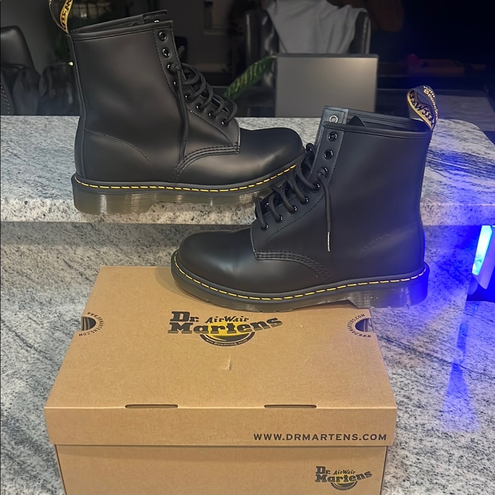 Dr. Martens Black Leather Boots